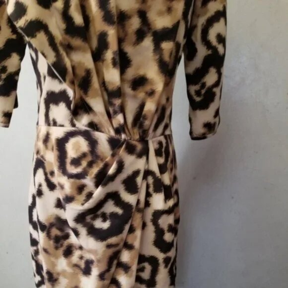 Yoana Baraschi Anthropology leopard dress women's size 4 (I20) - Picture 7 of 8